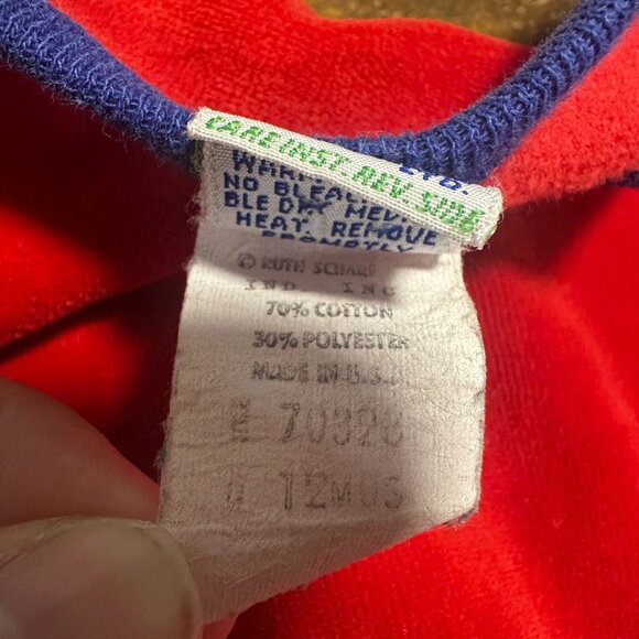 Vintage Baby Christmas Outfit size 12 Months/ Ruth Scharf Outfit / Vintage Kids - Picture 4 of 5